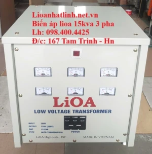 BIẾN ÁP 3 PHA 380V/ 220V 15KVA