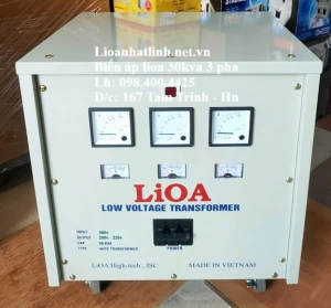 BIẾN ÁP 3 PHA 380V/ 220V 30KVA LIOA