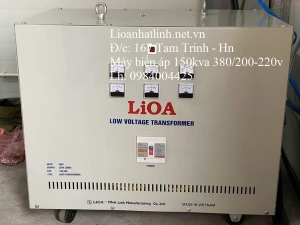 BIẾN ÁP LIOA 150KVA 3 PHA LOẠI TỰ NGẪU VÀ LOẠI CÁCH LY