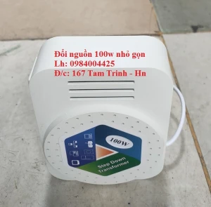 ĐỔI NGUỒN 220V SANG 100V 100W HỢP LONG NHỎ GỌN DÂY ĐỒNG 100%