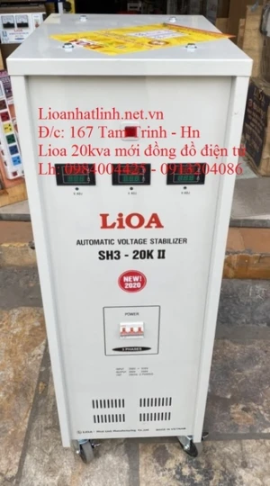 GIÁ ỔN ÁP LIOA 3 PHA 20KVA SH3 - 20K II ĐỜI MỚI NHẤT HIỆN NAY