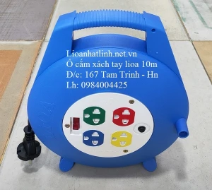 Ổ CẮM ĐIỆN LIOA DÀI 10M KIỂU XÁCH TAY 15A 3300W MODEL XDT10 - 2 - 15A