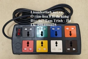 Ổ CẮM KÉO DÀI LIOA 3 CHẤU 8 LỖ ĐA NĂNG DÂY DÀI 3M MODEL 8D32N