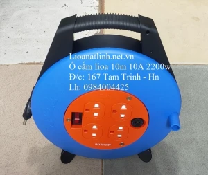 Ổ CẮM LIOA 10M KIỂU XÁCH TAY 10A 2200W MODEL XDT10 - 2 - 10A
