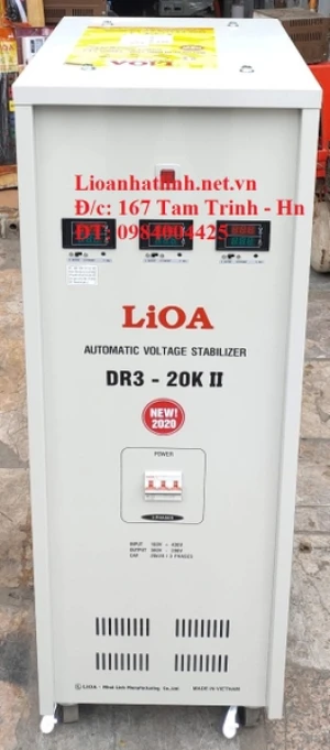 ỔN ÁP LIOA 20KVA 3 PHA DR3 - 20K II DẢI RỘNG 160V 430V ĐỜI MỚI NHẤT 2024 - 2025