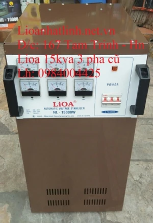 ỔN ÁP LIOA 3 PHA 15KVA - 15KW - 15KG - 15KV 3 PHA CŨ