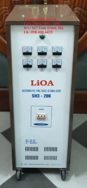 ỔN ÁP LIOA 3 PHA 20KVA SH3 - 20K DẢI 260V - 430V THẾ HỆ 1