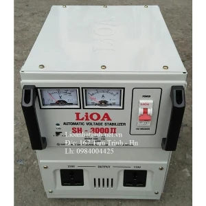 ỔN ÁP LIOA 3KVA - 3KW MÃ SẢN PHẨM SH - 3000 II ĐỜI MỚI NHẤT 2024 - 2025 DÂY ĐỒNG 100%