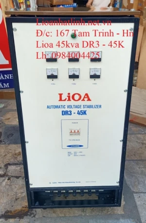 ỔN ÁP LIOA 45KVA 3 PHA THẾ HỆ 1 DẢI 160V - 430V MODEL DR3 - 45K