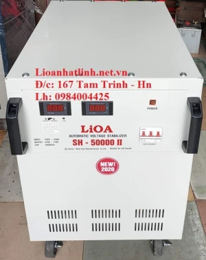 ỔN ÁP LIOA 50KVA - 50KW THẾ HỆ 2 SH - 50000 II ĐỜI MỚI NHẤT 2024 - 2025 DÂY ĐỒNG 100%