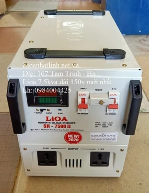 ỔN ÁP LIOA 7 5KVA MODEL SH 7500 DẢI 150V - 250V ĐỜI MỚI NHẤT