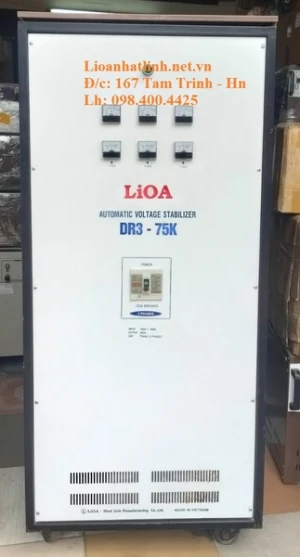 ỔN ÁP LIOA 75KVA 3 PHA DẢI 160V - 430V MODEL DR3 - 75K THẾ HỆ 1