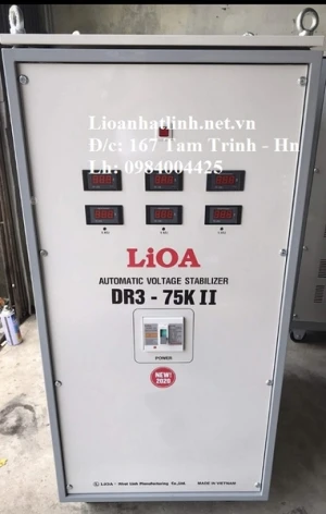 ỔN ÁP LIOA 75KVA 3 PHA DR3 - 75K II DẢI RỘNG 160V 430V