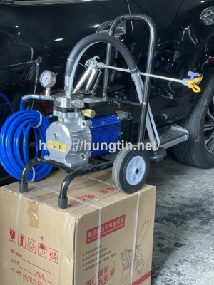 Máy phun sơn công nghiệp phun sơn dầu trần nhà tiền chế