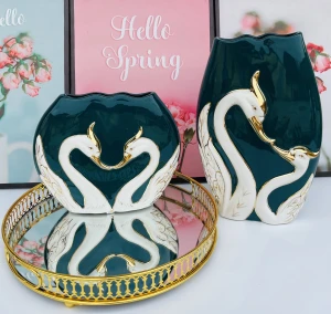 Bộ Bình Hoa Tình Yêu Thiên Nga