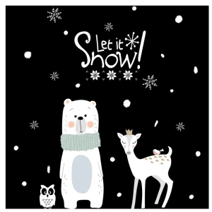 Decal Noel Let It Snow