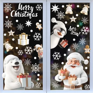 Decal Noel Ông Già Noel Tuyết Trắng