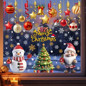 Decal Ông Già Noel Và Người Tuyết 2025