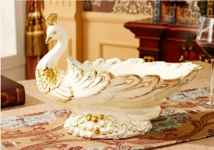 Đĩa Để Hoa Qủa Hình Thiên Nga