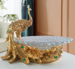 Đĩa Khổng Tước Decor Cao Cấp