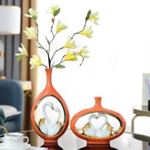 Đôi Bình Thiên Nga Trang Trí