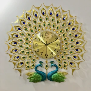 Đồng Hồ Trang Trí Chim Công 2010