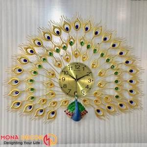 Đồng Hồ Trang Trí Chim Công DH192907