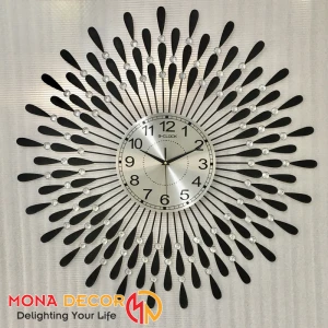 Đồng Hồ Trang Trí Giọt Nước - Bạc