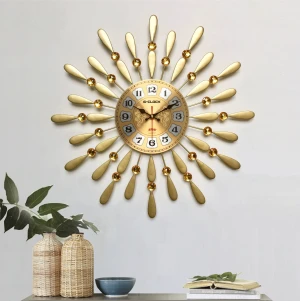 Đồng Hồ Trang Trí Giọt Nước Vàng 2104