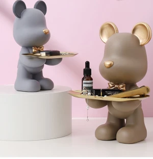 Gấu Bê Đĩa Decor 30cm