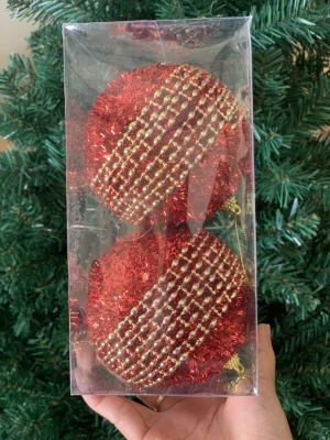 Hộp 2 Qủa Size 10 Châu Phủ Kim Tuyến Cao Cấp 02