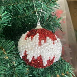 Hộp 3 Qủa Size 8 Châu Phủ Kim Tuyến Cao Cấp 03