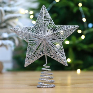 Ngôi Sao Đỉnh 25Cm Màu Bạc