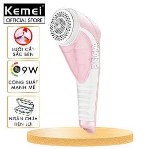 Máy cắt lông xù quần áo không dây Kemei KM-1905 cắt lông xù nhiều loại vải, công suất 9w mạnh mẽ.. - Phân phối chính hãng