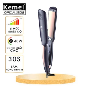 Máy duỗi tóc Kemei KM-3140 bảng nhiệt lớn 3.5 cm