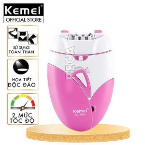 Máy tẩy lông Kemei KM-189A tẩy nhổ lông toàn thân, dùng pin sạc chuyên nghiệp - Hàng chính hãng