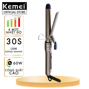 Máy uốn tóc Kemei KM-9942 điều chỉnh 4 mức nhiệt độ dây điện xoay 360 độ phù hợp sử dụng mọi loại tóc