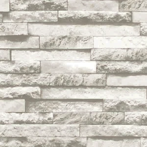 Gấy dán tường hàn quốc Avenua màu Xám Nhạt Giả Gạch Ms:85047-2