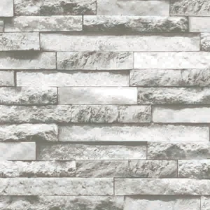 Gấy dán tường hàn quốc Avenua màu Xám Xanh Giả Gạch Ms:85047-1