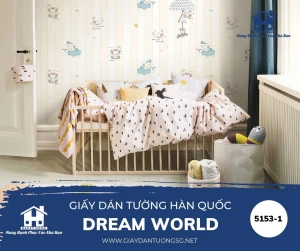 Giấy Dán Tường Phòng Trẻ Em Dream World 5153-1