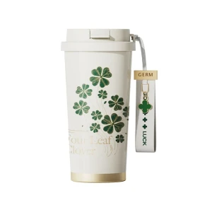 Ly giữ nhiệt họa tiết Cỏ Bốn Lá GERM GE-23AW-B76