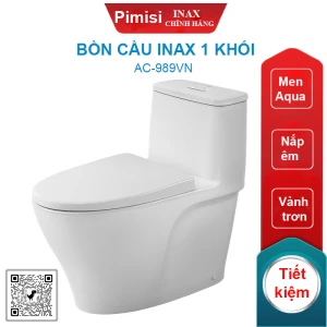 Bồn cầu inax 1 khối AC-989VN liền khối
