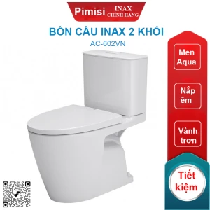Bồn cầu INAX 602 (2 khối AC-602VN) Aqua Ceramic