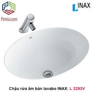 Chậu rửa mặt âm bàn đá INAX L-2293V hình Oval