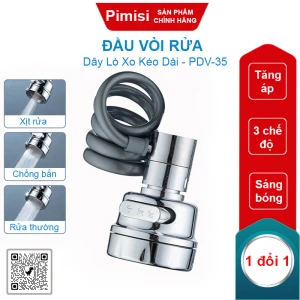 Đầu vòi rửa bát tăng áp Pimisi PDV-35 rút kéo dài