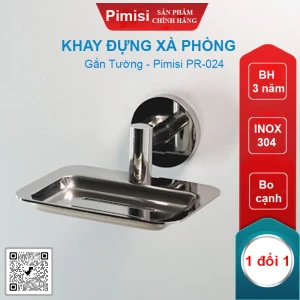 Khay đựng xà phòng cục inox 304 Pimisi PR-024 gắn tường
