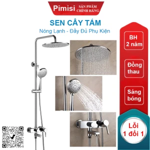 Vòi hoa sen cây tắm đứng Pimisi PSC-1101C đồng thau