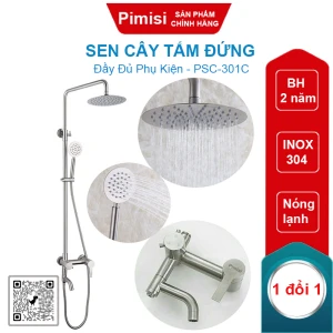 Vòi hoa sen cây tắm đứng Pimisi PSC-301C inox 304