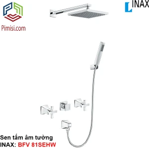 Vòi sen tắm đứng âm tường INAX BFV-81SEHW nóng lạnh
