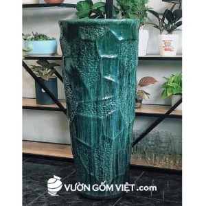 Chậu nón cụt cao vân gợn sóng 1825